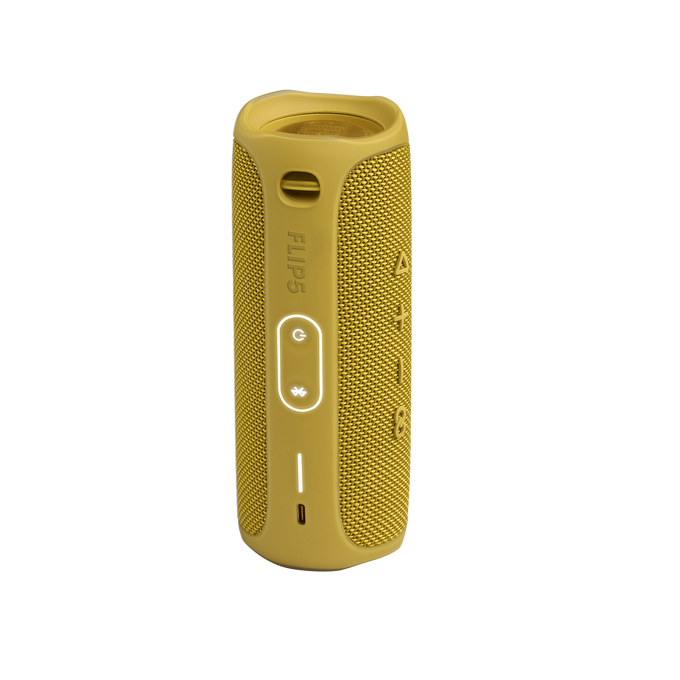 JBL Flip 5 - Mustard Yellow - Portable Waterproof Speaker - Back image number null